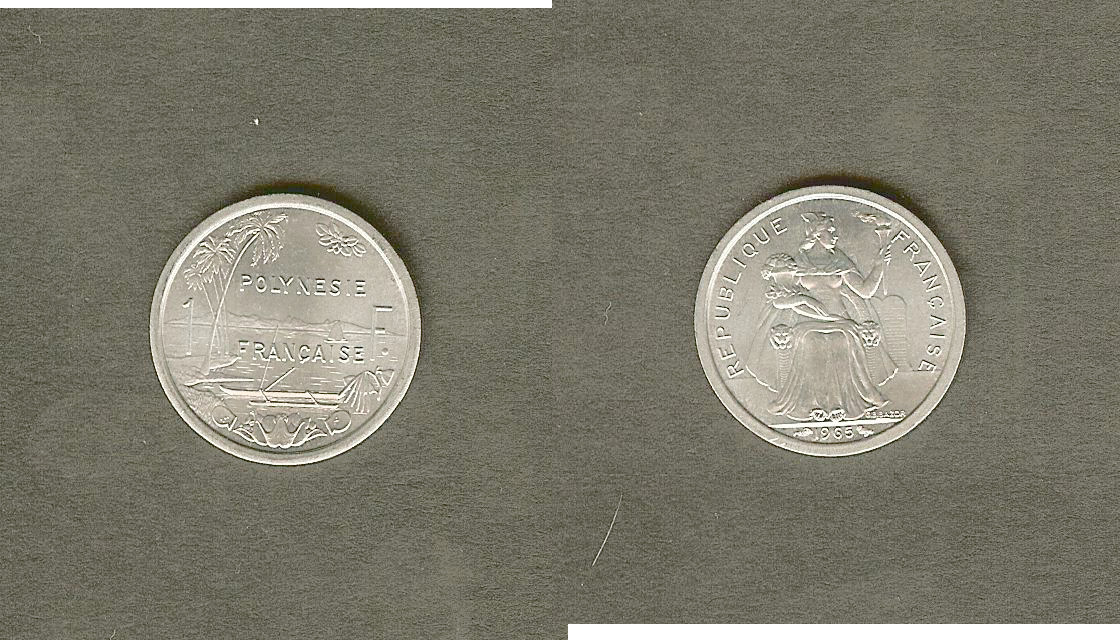 POLYNÉSIE FRANÇAISE 1 Franc I.E.O.M. 1965 Paris FDC